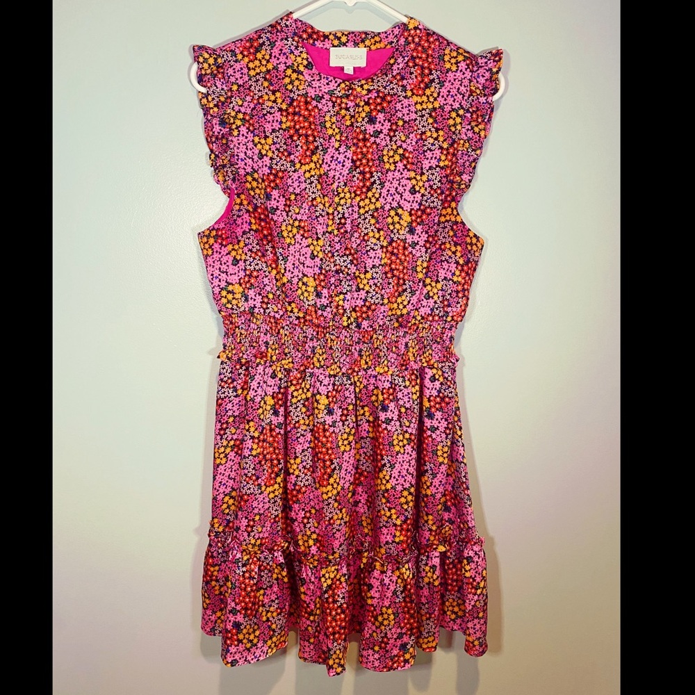 Women’s Floral Smocked Waist Mini Dress